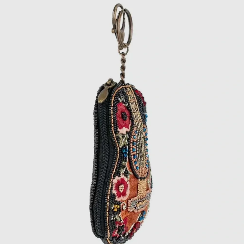 Mary Frances - Hand Beaded Classical Vibe Key & Card Holder Coin Purse